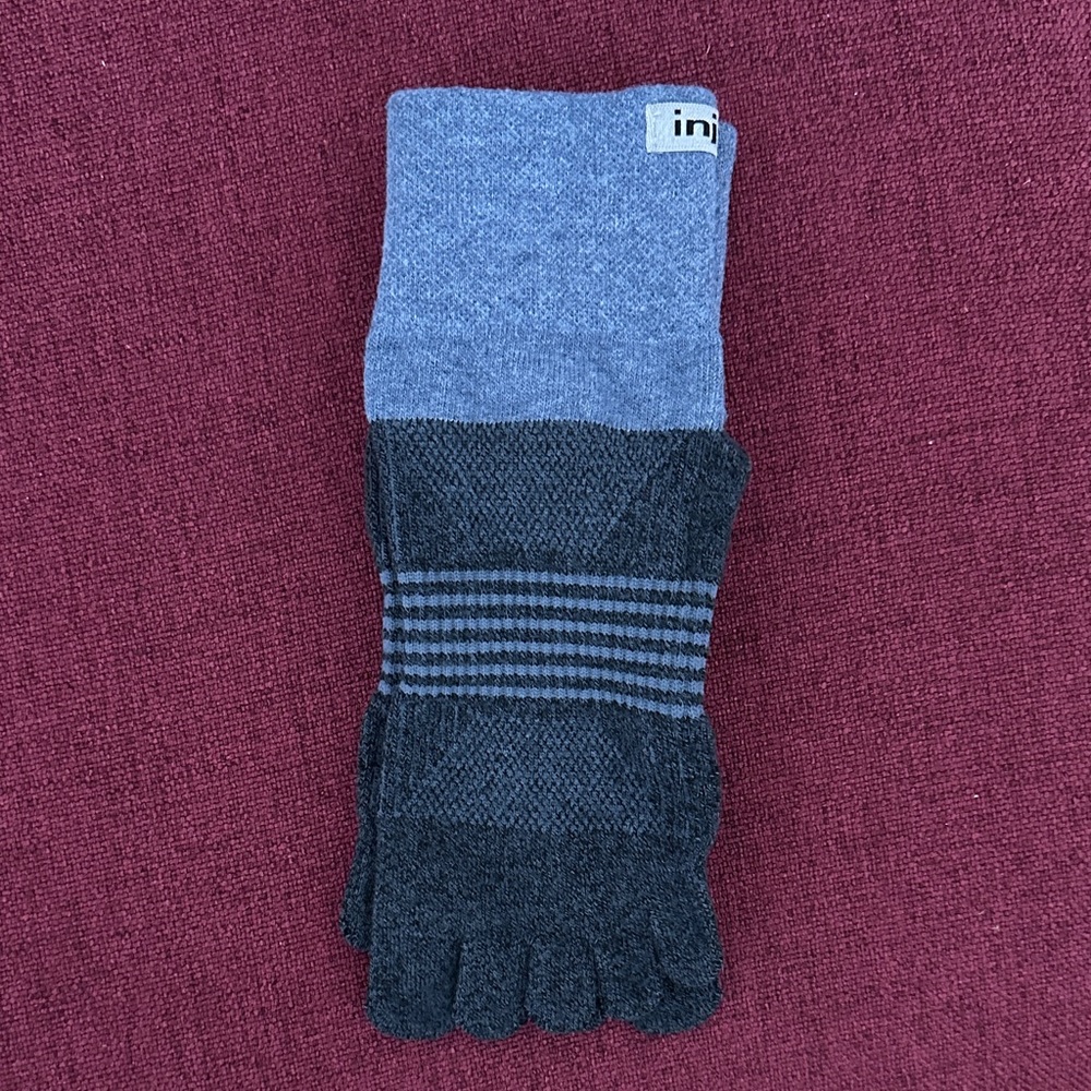 Injinji  Blue and Black Toe Socks